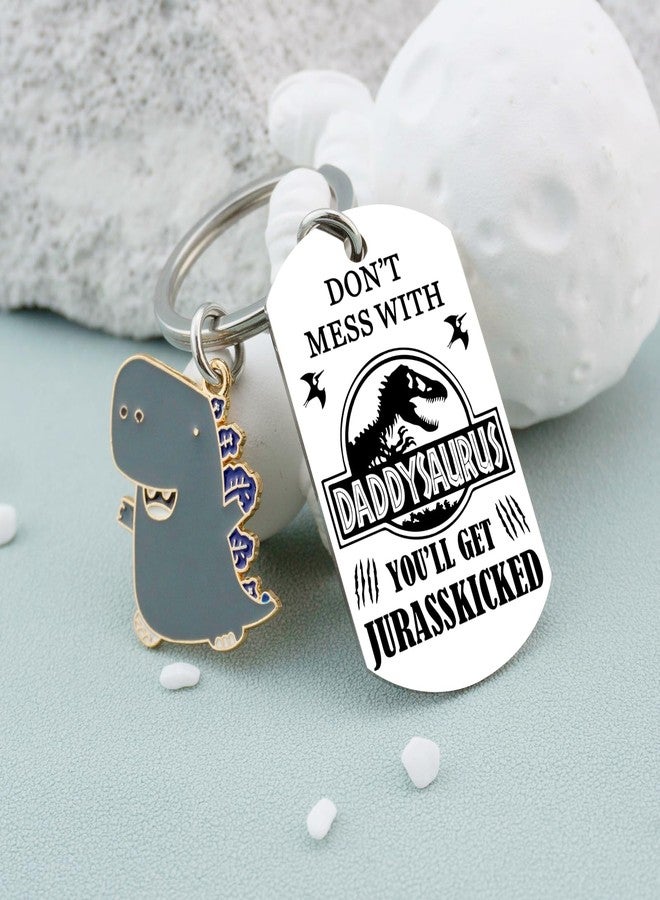 AOBIURV Fathers Day Keychain Gifts From Daughter Son Funny Dad Keychian Birthday Gifts for Husband New Dad Men Birthday Christmas Day Keyring - Image 3